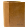 Councilman Jr. Top Grain Leather 1" Ring Binder w/ Horizontal Pocket